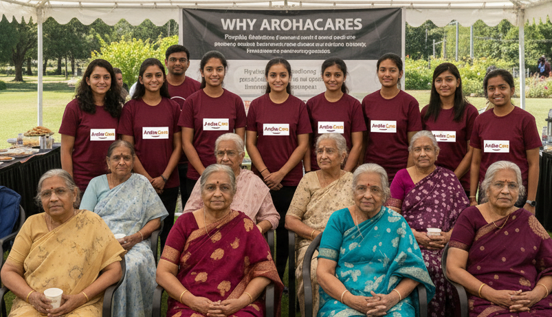 Compassionate caregiver with patient